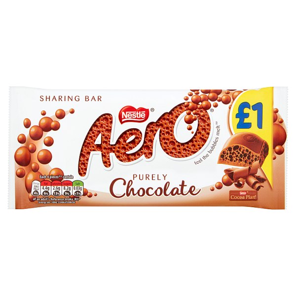 Aero Milk Chocolate Sharing Bar 100g £1