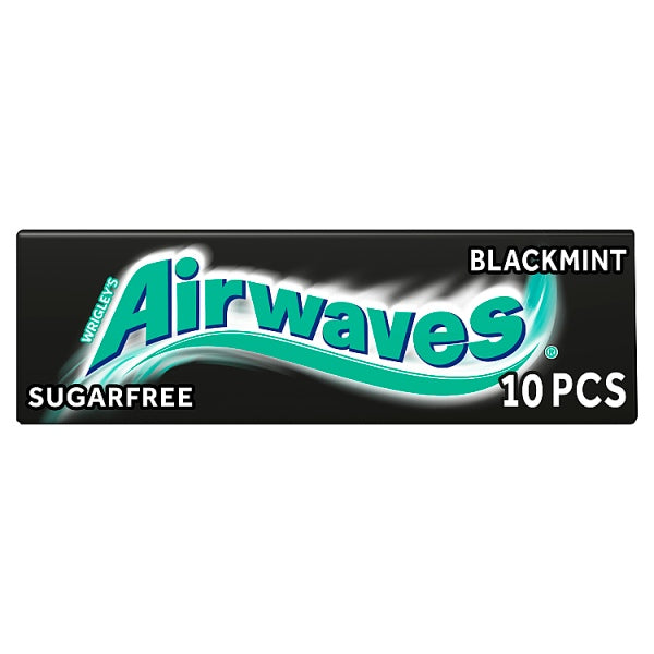 Airwaves Black Mint Sugar Free Chewing Gum Multipack 10 Pieces