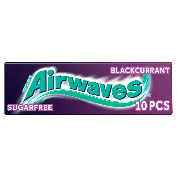 Airwaves Blackcurrant Flavour Sugarfree Chewing Gum 10 Pieces