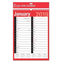 A3 EASY VIEW CALENDAR TWO COLUMNS